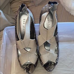 Never worn snake skin heels